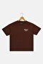 Kids Boy Crew Neck Short Sleeve Graphic Print T-Shirt, Brown - 2