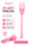 Pink Plastic Forks 25-Pack