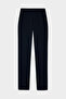 Ds Damat Comfort Fit Navy Blue Linen Blend Chino Trousers - 5