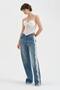Women's Handcrafted Detailed Corset with Covered Chest Part and Strap Design - 4