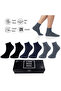Pure Bamboo Summer Men's Half-Toe Flat Short Socks Seamless Premium Gift Boxed 7-Piece Softaura Series L5952Aznp