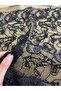 Beaded Leaf Patterned Wedding Dress Lace Fabric |   Embroidered Tulle Evening Dress - 3