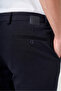 Navy Blue Side Pocket Knitted Slim Fit Casual Cotton Chino Trousers 1003260905 - 5