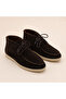 Genuine Leather Brown Suede Women's Boots Lace-Up Warm Lined Rubber Sole - 6