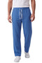 Blue 97% Cotton Muslin Fabric Comfortable Fit Breathable Summer Men's Trousers 2600260
