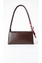 Women's Scarf Detailed Baguette and Shoulder Bag with Zipper Interior Compartment, Handbag and Clutch Bag - 5