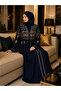Traditional Embroidery Work and Stylish Belted Abaya for Women's - 3