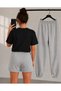 T-Shirt, Sweatpants, Shorts 3-Piece Combination, Thin Summer, Sweat-Absorbing, Cute Cat Printed, Women'S/Girls' Model - 2