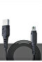 كابل DC24 مايكرو USB 1.2 متر 4 أمبير - أسود