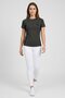 Women Sportswear Fit Short Sleeve Training T-Shirt, Heather Black - 3