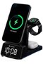 Bella 2 3-in-1 Magnetic Wireless Charging Station – 15W Fast Wireless Charger with Digital Alarm Clock for Smartphone, Smartwatch & Earbuds - 2