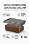 2-Piece Elora Storage Box - 800ml Locking Lid Storage Container Organizer Kitchen Organizer Gray - 3
