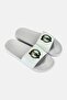 Men Boston Celtics Primary Logo Slip On Slides, White - 2