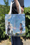 Kimi No Na Wa V5 Summer Winter Double-Sided Canvas Printing Tote Bag Anime Bag