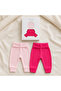 2-Piece Baby Pants Set with Lycra Ribbed Elastic Waist and Cuffed Legs