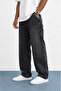 Men's detailed part baggy jean black - 5