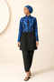 Beli Lace-Up Patterned Full Protection Hijab Swimsuit Set