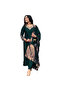 Green Silk Blend Unstitched Suit Set with Woven Dupatta - TRT1218 | Green-Size:XL-42-Inches