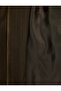 Long Sleeve Buckle Detailed Epaulet Zipper High Collar Crop Jacket - 6