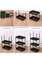 4 Tier Slim Storage Cart, Rolling Storage Cart, Narrow Shelf, Bathroom Rack, Mobile Shelving - 3