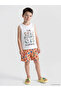 Nevavm Printed Boy's Swimsuit Set with Difference - 2