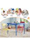 1 Box Foldable Kids Table and Chair Set with Wide Backrest, Space-Saving Foldable Design, Durable Construction, Comfortable Seating, and Easy Assembly - 6