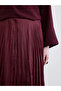 Two Mt Shop Quality Pleated Satin Skirt with Elastic Waist - 3