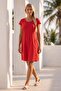 Narçiçeği Low Neckline Robe with Pockets on the Sleeves and Embroidered Sides, Muslin Woven Dress 95 55 - 5