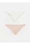 Lace Detailed Baby Girl Bib Set of 2 (W6) - 2