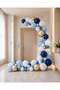Hospital Room Decoration Additional Balloon Set 40 Pieces 12 Inch 6 Inch Mixed White Light Blue Navy Blue Gold Latex Balloon - 2