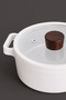 Fika Ceramic Coated Induction Cookware 20 cm - White - 6