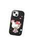 iPhone 14 Plus Compatible Case with Camera Protector Black Silicone Couple Phone Case with Kitty Pattern - 3