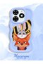 Tecno Spark 20C Compatible Case Camera Protector Blue Silicone Couple Phone Case Rabbit Pattern - 2