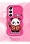 Tecno Camon 40 Compatible Case Camera Protector Red Silicone Couple Phone Case Panda Pattern - 2