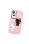 Redmi 10 Compatible Case Camera Protector Pink Silicone Couple Phone Case with Kitty Pattern - 3