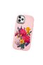 iPhone 11 Pro Compatible Case with Camera Protection Pink Silicone Couple Phone Case with Floral Pattern - 3