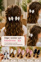 Girl's Cherry Dangle Butterfly Hair Clip 2 Pieces