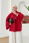 Modal Fabric Flared Sleeves Summer Tunic Blouse - 2