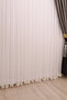 1-2 Sparse Pleated White Skirt Embroidered, Off-White on the Top, Wrinkle-Free, No Ironing Required Tulle Curtain - 4