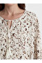 Original Tie-Neck Patterned Blouse - 3