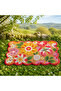 Door Mat with Floral Detail