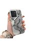 Poco C85 4g Compatible High Quality Chinese Style Black and White Dragon Printed Case - 2
