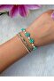 Colorful 3-Piece Bracelet Set Daisy Beads and Stone Waterway Combination Bracelet