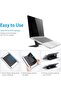 Laptop Stand, Folding Portable Notebook Holder for Desk, Adjustable Lightweight Foldable De - 2