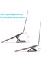 Laptop Stand, Folding Portable Notebook Holder for Desk, Adjustable Lightweight Foldable De - 4