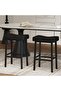 MDF+Iron+Sponge+PU Leather Saddle Bar Stool 29 Inch with Stylish, Practical, Affordable, and High Quality. - 8