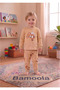 Coffee Teddy Bear Printed 100% Cotton 2-Piece Baby & Kids Pajama Set - 2