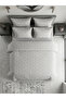 100% Natural Cotton Double Size Fitted Sheet Bedding Set with 4 Pillowcases, 6 Pieces - 4
