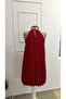 Women's Turtleneck Off-The-Shoulder Pleated Short Janjan Crepe Dress - 6