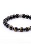 Natural Stone Onyx Tiger's Eye Hematite Natural Stone Men's Bracelet Eub14Okgh Power, Courage and Negative Energy - 2